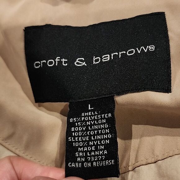 Croft & Barrow Lined Bomber Jacket Collared Men Size Large Vintage Style Grandpa - Picture 6 of 13